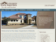 Tablet Screenshot of dailyinspections.com